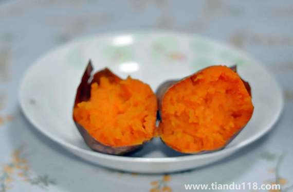 空氣炸鍋烤紅薯怎么烤出油(空氣炸鍋烤紅薯的做法)(圖1) 空氣炸鍋烤紅薯怎么烤出油1